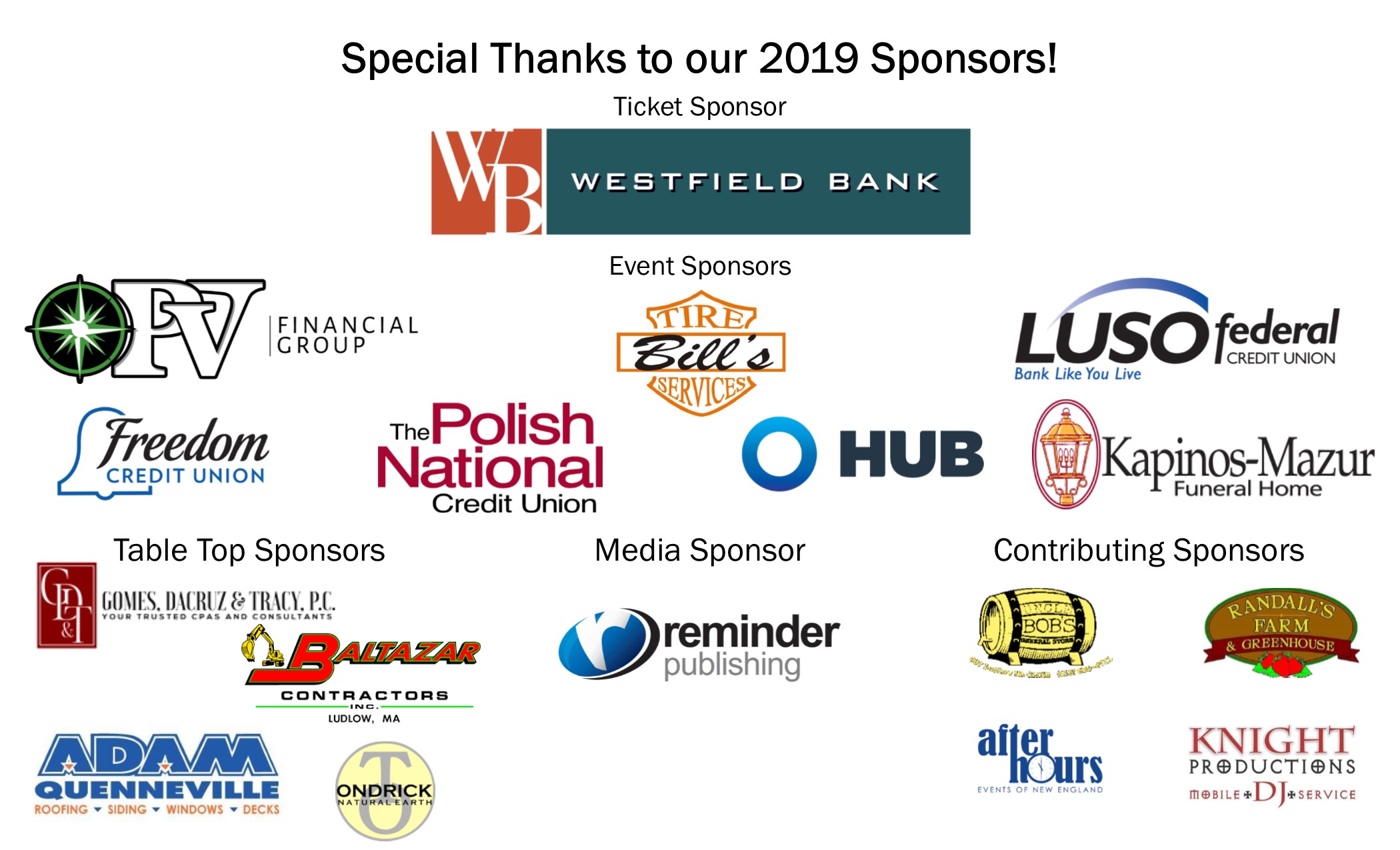 Fall Fest Sponsors